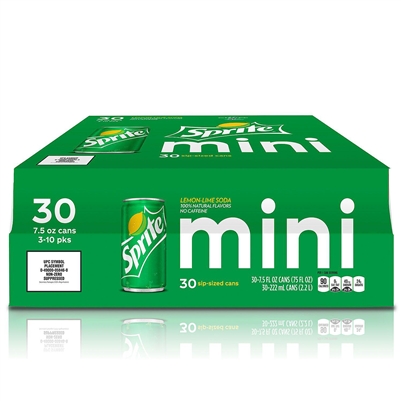 Mountain Dew Soda Mini Can (30, 7.5oz cans) - Variety Pack